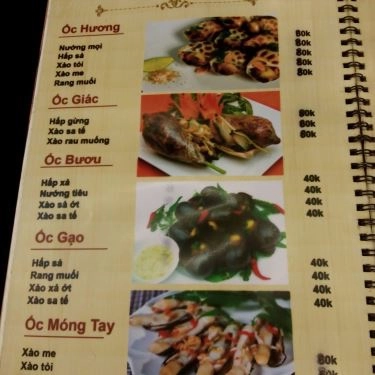 Thực đơn- Quán Ăn Quán 68 - Lẩu & Nướng