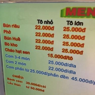 Thực đơn- Quán Ăn Quán Chay 27