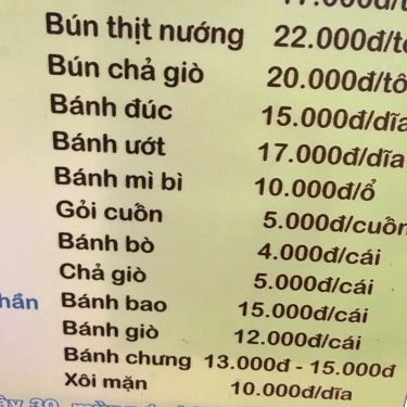 Thực đơn- Quán Ăn Quán Chay 27