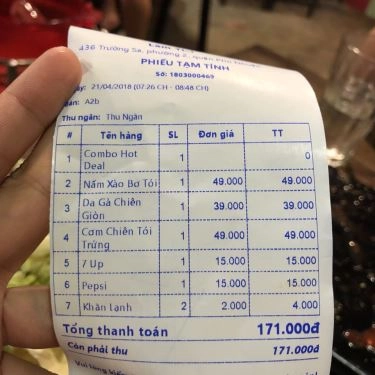 Thực đơn- Quán Ăn Quán Làm Tí - BBQ & Beer