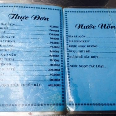 Thực đơn- Quán Ăn Quán Lẩu Dê Bảy Hồng