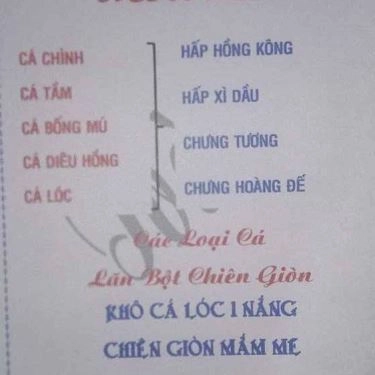 Thực đơn- Quán Ăn Quán Toàn 37