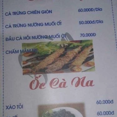 Thực đơn- Quán Ăn Quán Toàn 37