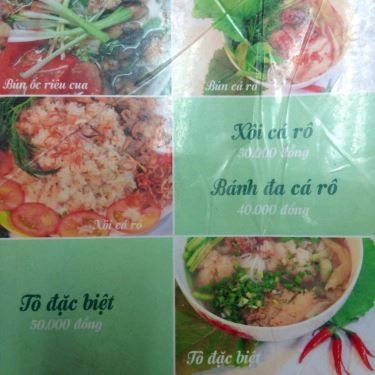 Thực đơn- Quán Ăn Quỳnh - Bún Cá Rô