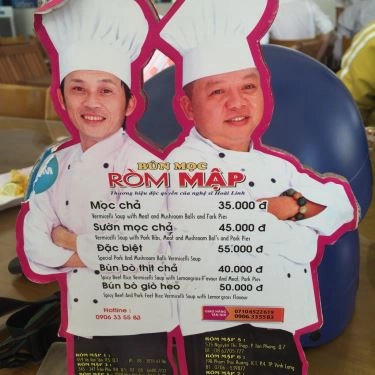 Thực đơn- Quán Ăn Ròm Mập - Bún Mọc