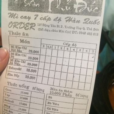 Tổng hợp- Quán Ăn SaSin - Mì Cay 7 Cấp Độ Hàn Quốc - Đặng Văn Bi