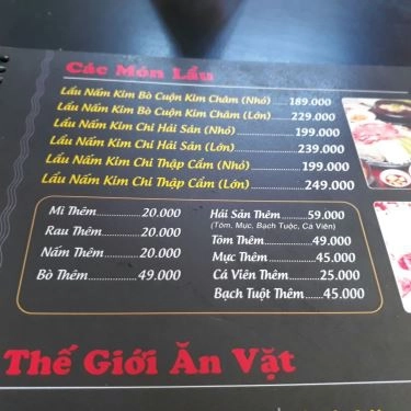 Thực đơn- Quán Ăn SaSin - Mì Cay 7 Cấp Độ Hàn Quốc - Đường 17A