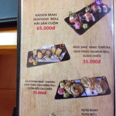 Thực đơn- Quán Ăn Sushi Nobita