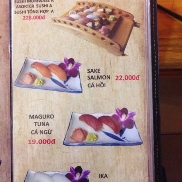 Thực đơn- Quán Ăn Sushi Nobita