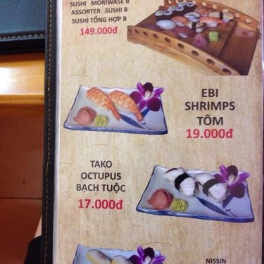 Thực đơn- Quán Ăn Sushi Nobita