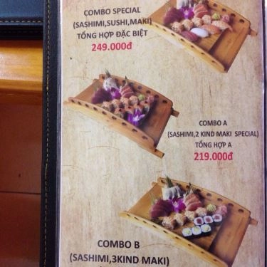Thực đơn- Quán Ăn Sushi Nobita