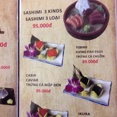 Thực đơn- Quán Ăn Sushi Nobita