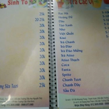 Thực đơn- Quán Ăn Teen Food - Món Ăn Ngon & Sạch - Khương Trung