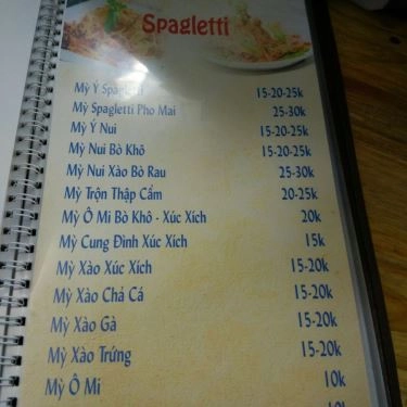 Thực đơn- Quán Ăn Teen Food - Món Ăn Ngon & Sạch - Khương Trung