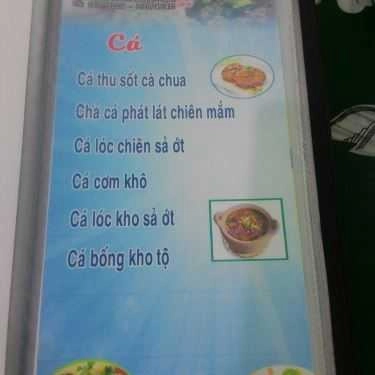 Thực đơn- Quán Ăn Thành Na - Cơm Tấm Sài Gòn