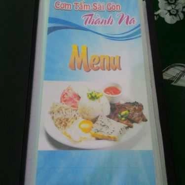 Thực đơn- Quán Ăn Thành Na - Cơm Tấm Sài Gòn