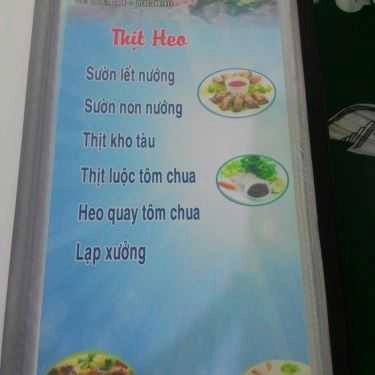 Thực đơn- Quán Ăn Thành Na - Cơm Tấm Sài Gòn