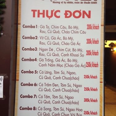 Thực đơn- Quán Ăn Thế Giới Nồi Hơi