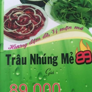 Thực đơn- Quán Ăn Trâu Nhúng Mẻ 89 - Dương Quảng Hàm