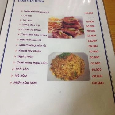 Thực đơn- Quán Ăn Trường Thọ - Chim Bồ Câu Quay - Tạ Hiện