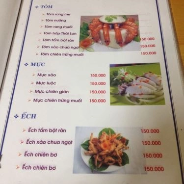 Thực đơn- Quán Ăn Trường Thọ - Chim Bồ Câu Quay - Tạ Hiện