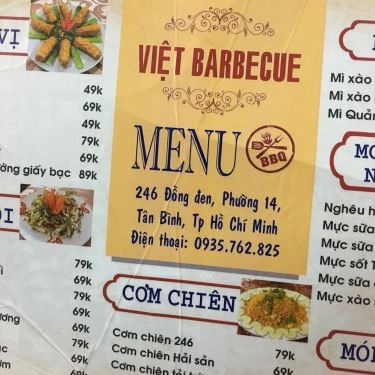 Thực đơn- Quán Ăn Việt Barbecue - Đồng Đen