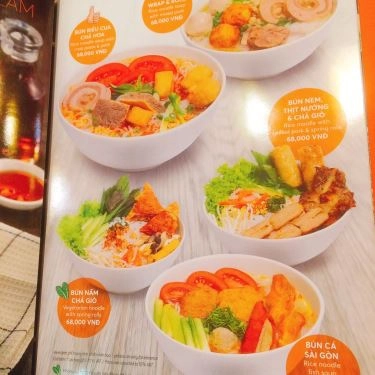 Thực đơn- Quán Ăn Wrap&Roll - Vincom Thủ Đức