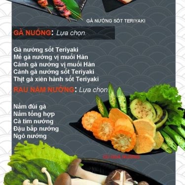 Thực đơn- Quán Ăn Chef BBQ - Nướng & Lẩu Nhật Bản