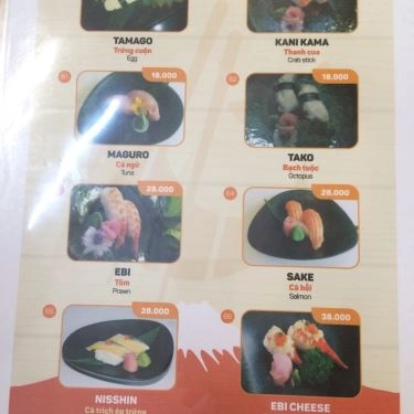 Thực đơn- Quán Ăn Chef Vinh - Bento & Sushi