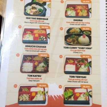 Thực đơn- Quán Ăn Chef Vinh - Bento & Sushi