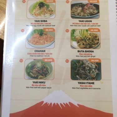 Thực đơn- Quán Ăn Chef Vinh - Bento & Sushi