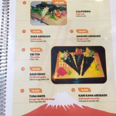 Thực đơn- Quán Ăn Chef Vinh - Bento & Sushi