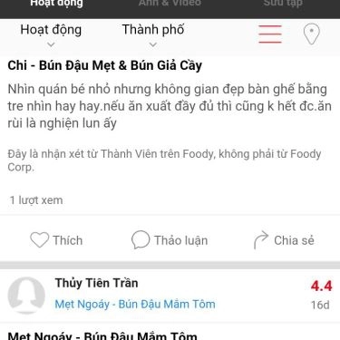 Tổng hợp- Quán Ăn Chi - Bún Đậu Mẹt & Bún Giả Cầy