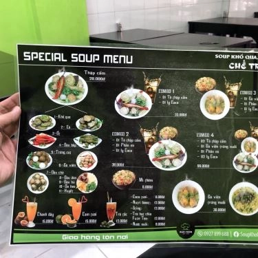 Thực đơn- Quán Ăn Chế Trang - Soup Khổ Qua, Cà & Ớt - Nguyễn Trãi