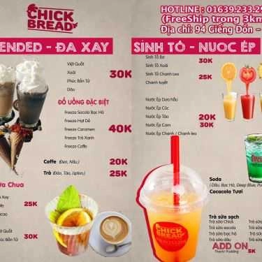Thực đơn- Chick Bread - Trần Hưng Đạo
