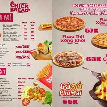 Thực đơn- Chick Bread - Trần Hưng Đạo