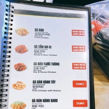 Thực đơn- Quán Ăn Chicken Bros - Quán Gà Rán Hàn Quốc