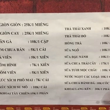 Tổng hợp- Quán Ăn Chicken Go - Gà Rán Thái Lan