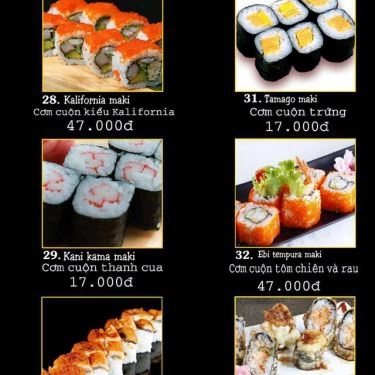 Thực đơn- Quán Ăn Chiki Sushi