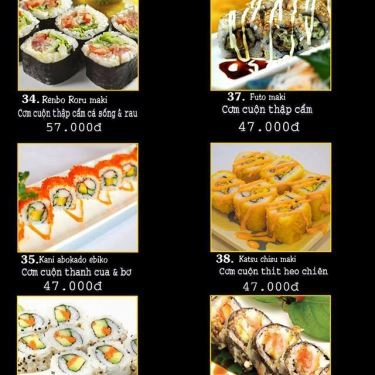 Thực đơn- Quán Ăn Chiki Sushi
