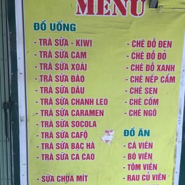 Thực đơn- Quán Ăn Chíp Chíp Quán - Phan Đình Giót
