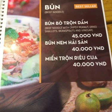 Thực đơn- Quán Ăn Chợ Đổ Quê Tôi - Ẩm Thực Hải Phòng