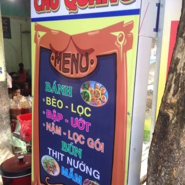 Thực đơn- Quán Ăn Chú Quảng - Bún Thịt Nướng & Bánh Bèo