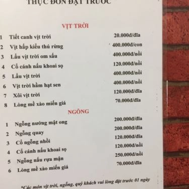Tổng hợp- Quán Ăn Chuyên Ngan Vịt & Gà