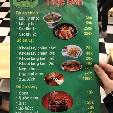Thực đơn- Quán Ăn City Food - Lẩu Ly