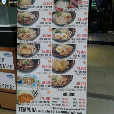 Thực đơn- Nhà Hàng CLUB Fuji Noodles - Vincom Mega Mall Thảo Điền