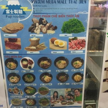 Thực đơn- Nhà Hàng CLUB Fuji Noodles - Vincom Mega Mall Thảo Điền