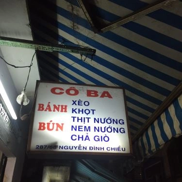 Thực đơn- Quán Ăn Cô Ba - Bún Thịt Nướng