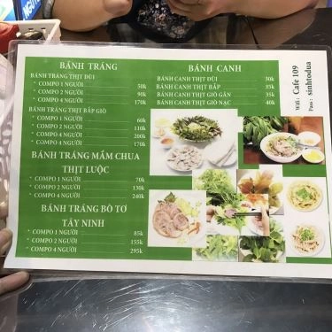 Thực đơn- Quán Ăn Cô Ba Hậu - Đặc Sản Trảng Bàng Tây Ninh