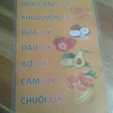 Thực đơn- Quán Ăn Cỏ Ba Lá - Chè Khúc Bạch, Bánh Bèo Chén